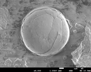 PRR explosive residue particle